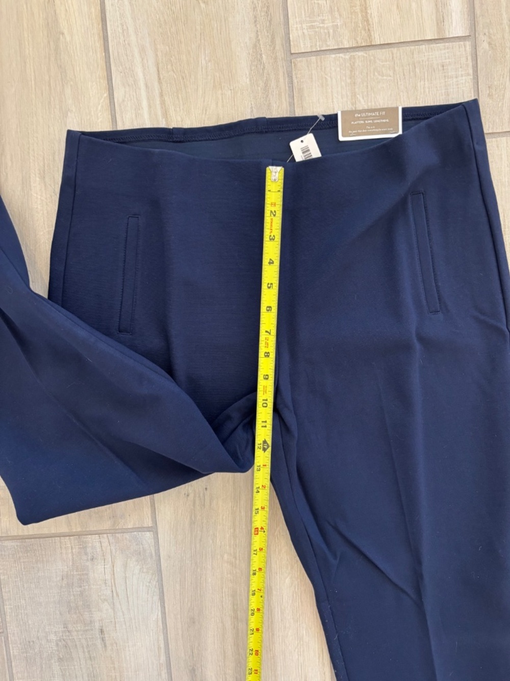 NWT Chico’s Navy Juliet Straight Leg Ponte Pants Size 3 / 16 Regular - Picture 6 of 11